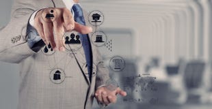 Business engineer hand works industry diagram stock image Business engineer hand works industry diagram stock image