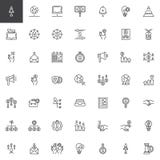 Business and Finance line icons set royalty free illustration Business and Finance line icons set royalty free illustration