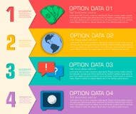 Business flat infographic template with text royalty free illustration Business flat infographic template with text royalty free illustration