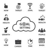 Business icon set, Smart goal setting stock images Business icon set, Smart goal setting stock images