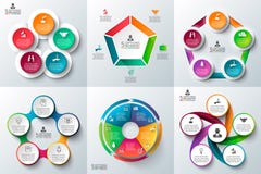 Business infographic template set.