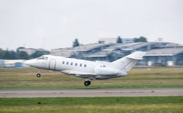 Business Jet Takeoff Royalty Free Stock Photo