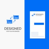 Business Logo for Computer, connection, link, network, sync. Vertical Blue Business / Visiting Card template vector illustration Business Logo for Computer, connection, link, network, sync. Vertical Blue Business / Visiting Card template vector illustration