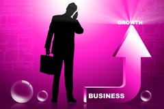 Business Man And Arrow Stock Image Business Man And Arrow Stock Image