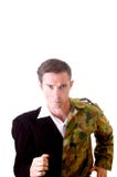 Business Man And Soldier Concept Royalty Free Stock Photography