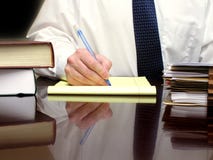 Business Man At Desk Royalty Free Stock Photo