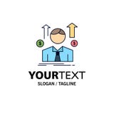 Business, man, avatar, employee, sales man Flat Color Icon Vector vector illustration Business, man, avatar, employee, sales man Flat Color Icon Vector vector illustration