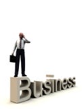 Business Man On Word 3 Royalty Free Stock Images