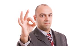 Business man signaling ok royalty free stock photos Business man signaling ok royalty free stock photos