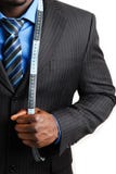Business Man With Tape Measure Stock Photos Business Man With Tape Measure Stock Photos