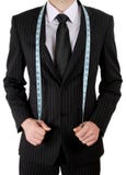 Business Man With Tape Measure Stock Photo Business Man With Tape Measure Stock Photo