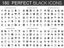 Business motivation, analysis, business essentials, business project, startup development, e-commerce black classic icon