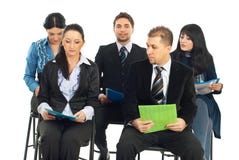 Business people at conference Royalty Free Stock Photography Business people at conference Royalty Free Stock Photography