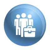 Business people group icon, simple style stock illustration Business people group icon, simple style stock illustration