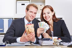Business people with money Royalty Free Stock Photos Business people with money Royalty Free Stock Photos