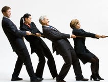 Business People Playing Tug-of-war Stock Photography Business People Playing Tug-of-war Stock Photography