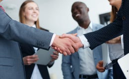 Business people shaking hands Stock Photography Business people shaking hands Stock Photography