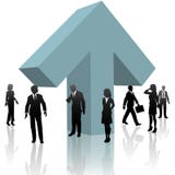 Business People UP Arrow Teamwork Progress Royalty Free Stock Image Business People UP Arrow Teamwork Progress Royalty Free Stock Image