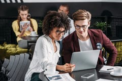 business people working together with laptop stock images business people working together with laptop stock images