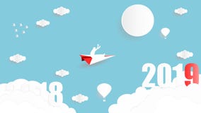 Business target on year 2019 concept royalty free illustration Business target on year 2019 concept royalty free illustration