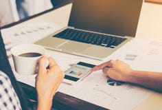 Business team analysis with financial graph at office, workplace,meeting times stock images Business team analysis with financial graph at office, workplace,meeting times stock images