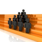 Business team and leader vector illustration Business team and leader vector illustration