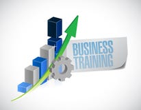Business training sign illustration design royalty free illustration Business training sign illustration design royalty free illustration