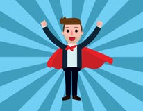 Business Vector flat cartoon design. banner background concept stock illustration Business Vector flat cartoon design. banner background concept stock illustration