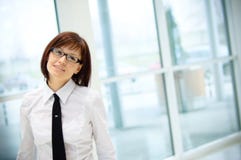 Business Woman At Airport Stock Images