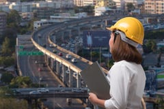 Business woman with city view on background royalty free stock photography Business woman with city view on background royalty free stock photography