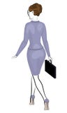 2 business woman Härlig flicka i en purpurfärgad strikt dräkt En kvinna g?r, skott i h?g-heeled skor ocks? vektor f?r coreldrawil royaltyfri illustrationer 2 business woman Härlig flicka i en purpurfärgad strikt dräkt En kvinna g?r, skott i h?g-heeled skor ocks? vektor f?r coreldrawil royaltyfri illustrationer