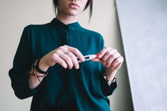 Business woman opens a marker for drawing and going to write something on a white board stock images Business woman opens a marker for drawing and going to write something on a white board stock images