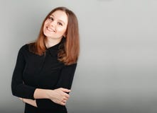 Business Woman Portrait . Crossed Arms Stock Image