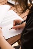 Business Woman Signing A Contract Stock Photo Business Woman Signing A Contract Stock Photo
