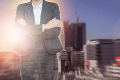 Business woman wearing suits on building abstract background. royalty free stock photos Business woman wearing suits on building abstract background. royalty free stock photos