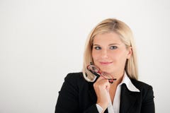 Business Woman With Glasses Stock Images