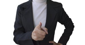 Business women pointed finger to camera royalty free stock image Business women pointed finger to camera royalty free stock image
