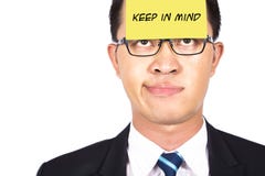 Businessman And Post It Stock Images Businessman And Post It Stock Images