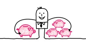 Businessman & capitalism vector illustration Businessman & capitalism vector illustration