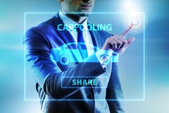The businessman in carpooling and carsharing concept royalty free stock image The businessman in carpooling and carsharing concept royalty free stock image