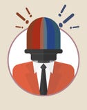 Businessman_character_icons_with_signal_lamp royalty ilustracja Businessman_character_icons_with_signal_lamp royalty ilustracja