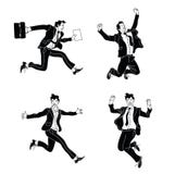 Businessman in different emotions and expressions black silhouette. Businessperson in casual office look.various poses jumping peo Stock Image Businessman in different emotions and expressions black silhouette. Businessperson in casual office look.various poses jumping peo Stock Image