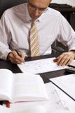 Businessman Drawing A Flow-chart, V2 Stock Image