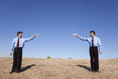 Businessman duel stock photography Businessman duel stock photography