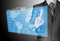 Businessman with financial symbols royalty free stock photo Businessman with financial symbols royalty free stock photo