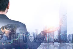 Businessman giving posture overlay with money stock royalty free stock photos Businessman giving posture overlay with money stock royalty free stock photos