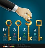 Businessman hand with key. vector illustration Businessman hand with key. vector illustration