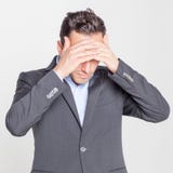 Businessman having hangover royalty free stock image Businessman having hangover royalty free stock image