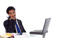 Businessman On Hold Royalty Free Stock Images