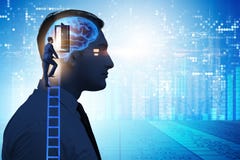 The businessman opening door to artificial intelligence stock photography The businessman opening door to artificial intelligence stock photography